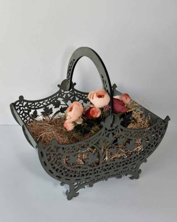 Green Laser Cut Basket