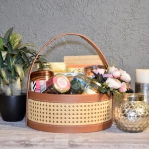 Tan Cane Hamper