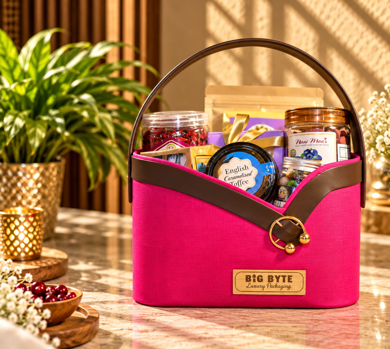 The Luxe Fuchsia Gourmet Hamper
