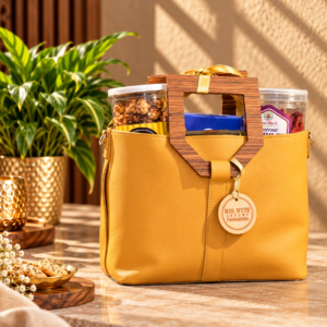 The Golden Luxe Leatherette Hamper Bag