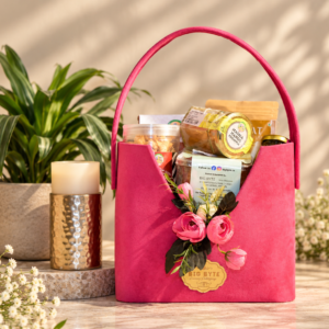 Magenta Majesty V-Shaped Hamper