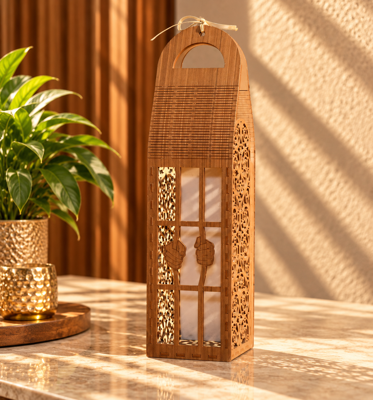 The Royal Carved Wine Holder